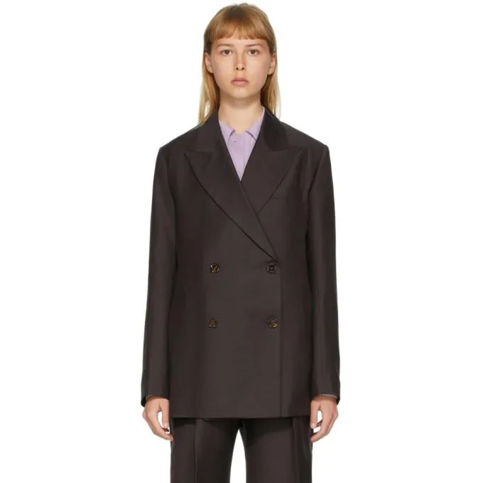 Eftychia Brown Different Sides Blazer