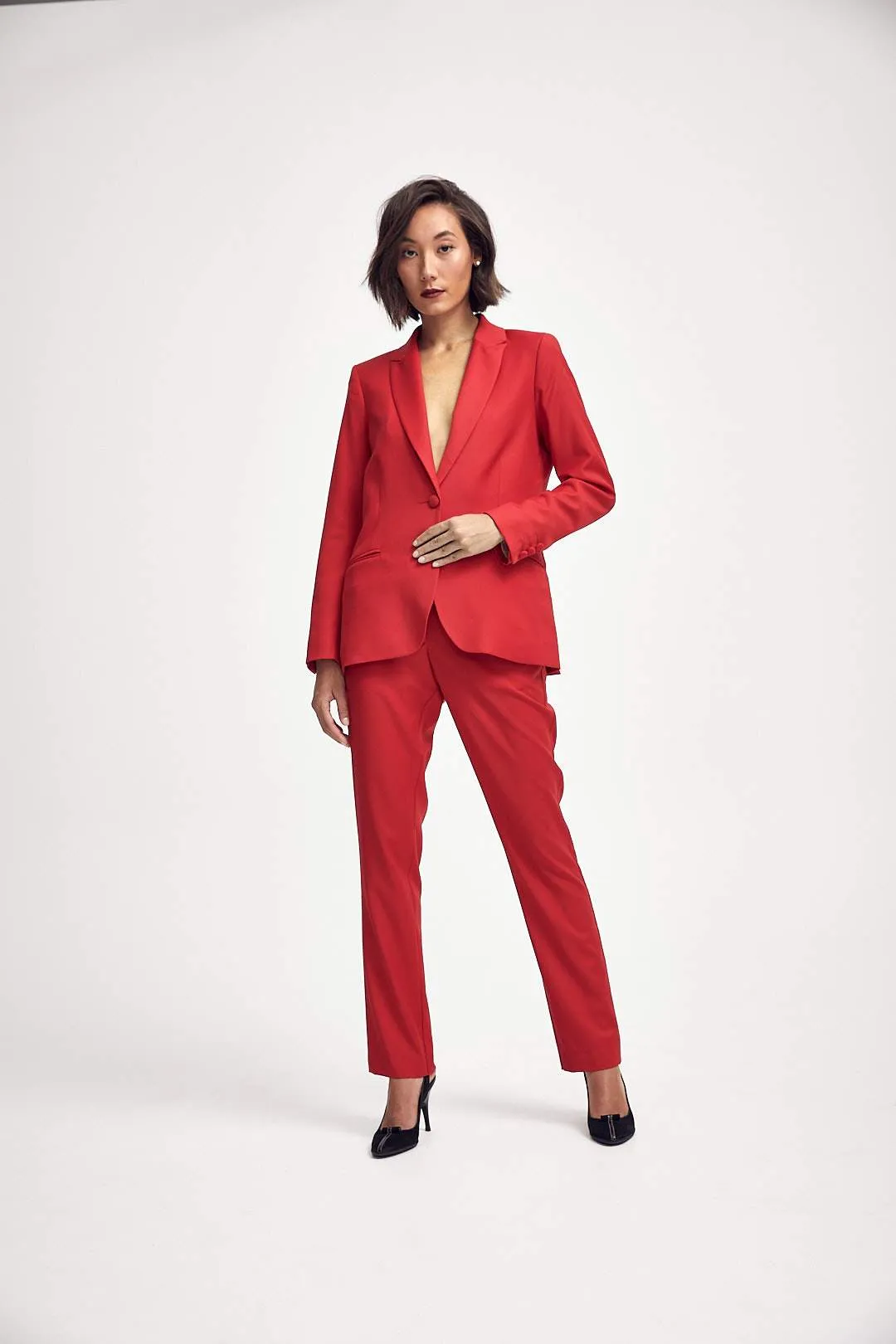 Elizabeth Trouser in Classic Red