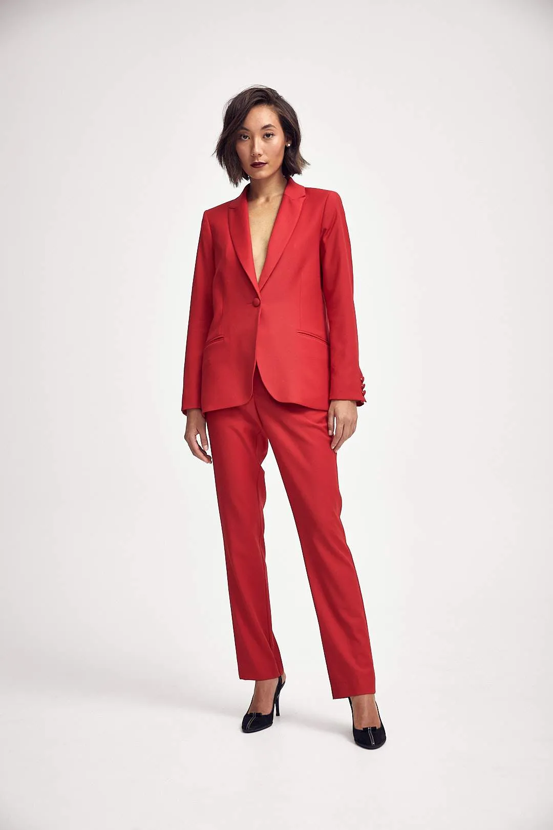 Elizabeth Trouser in Classic Red