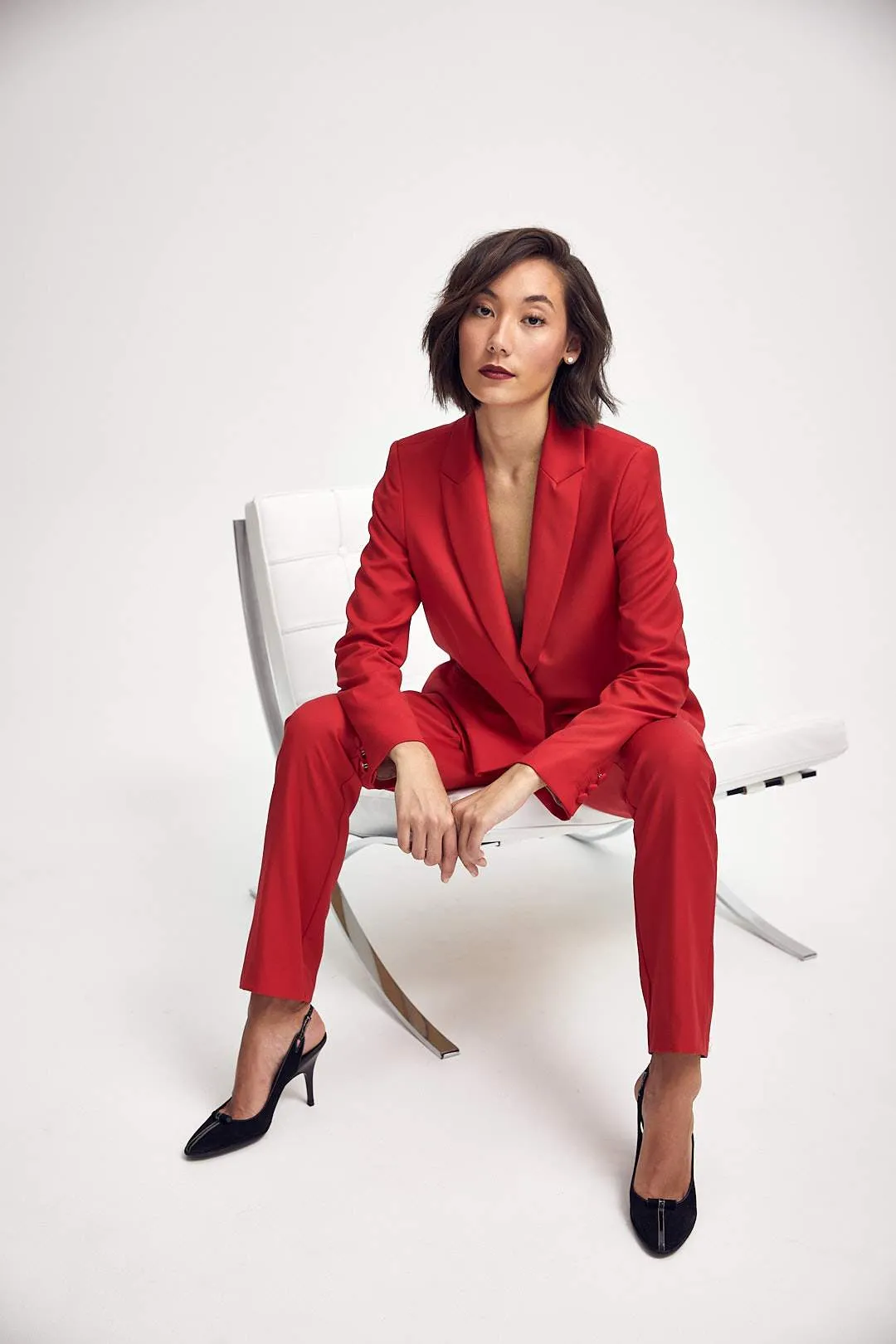 Elizabeth Trouser in Classic Red