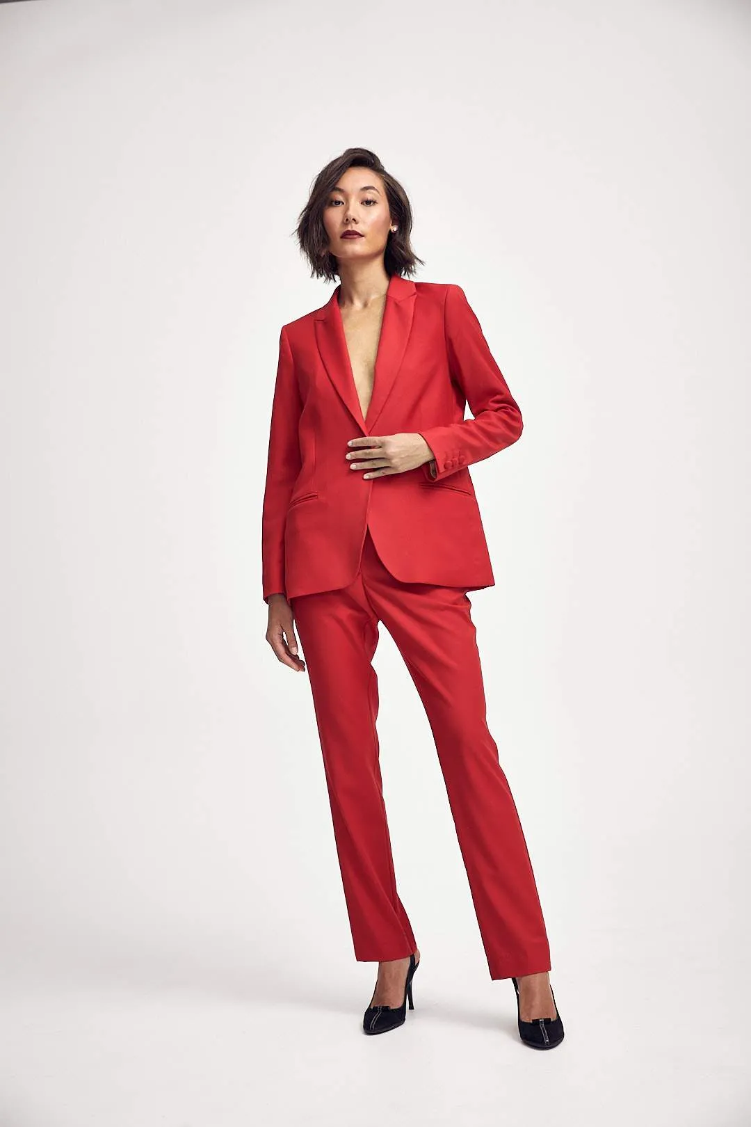 Elizabeth Trouser in Classic Red