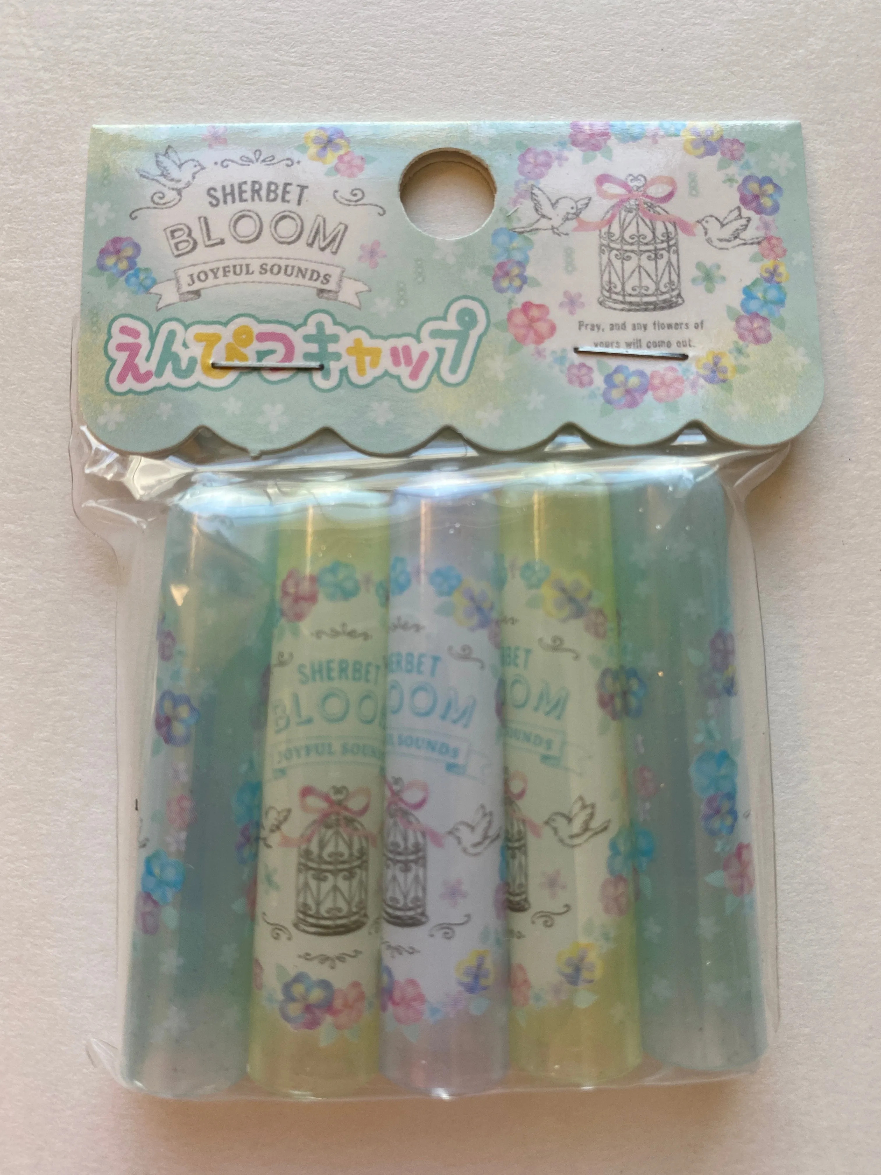 Q-Lia Sherbet Bloom Pencil Caps