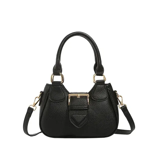 UAKISS  -  2024 Women All Match Fashion Top-Handle Bag Vintage Chic Office Lady Solid Shoulder Bags Simple Elegant Y2k Handbags Crossbody