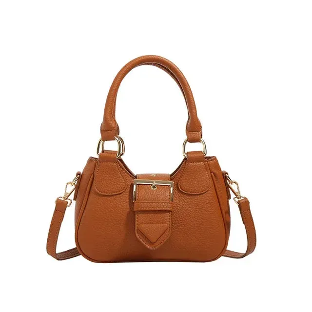 UAKISS  -  2024 Women All Match Fashion Top-Handle Bag Vintage Chic Office Lady Solid Shoulder Bags Simple Elegant Y2k Handbags Crossbody