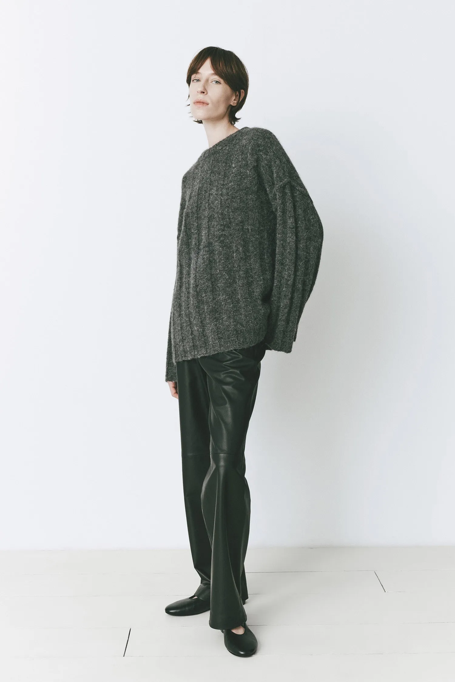 Vendome Wide Rib Boxy Sweater