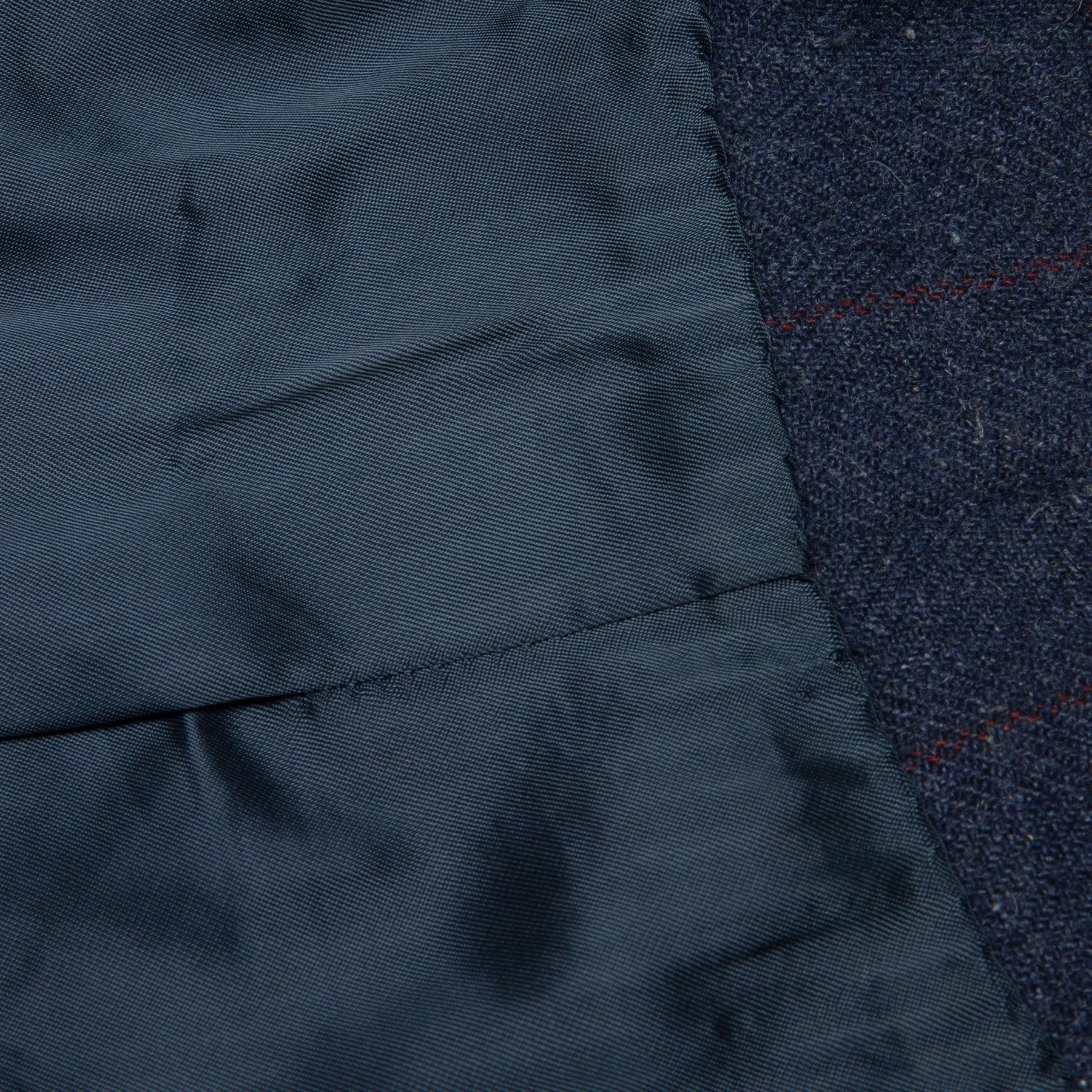 Windowpane Overcheck Twill Tweed Virgin Wool Swing Coat