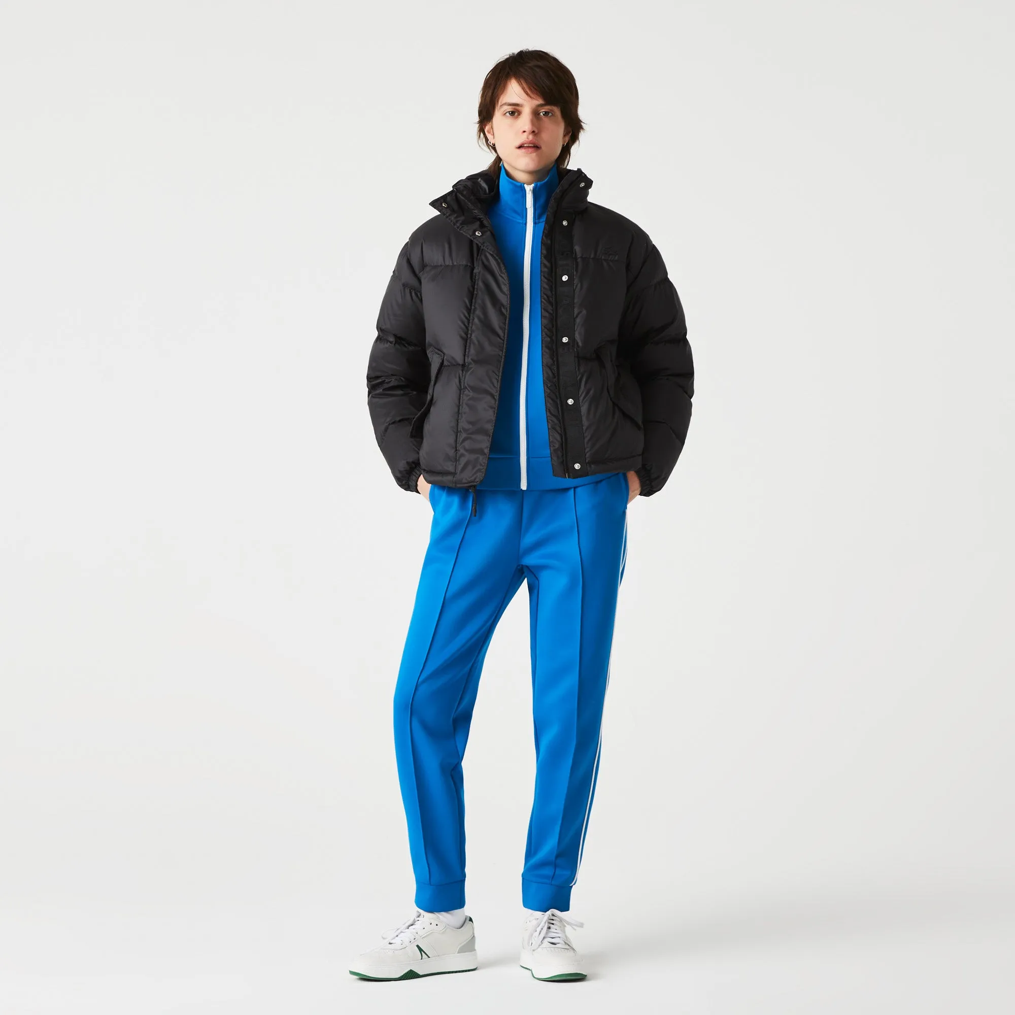 Women’S Concealed Hood Short Colorblock Quilted Jacket - Bf6699