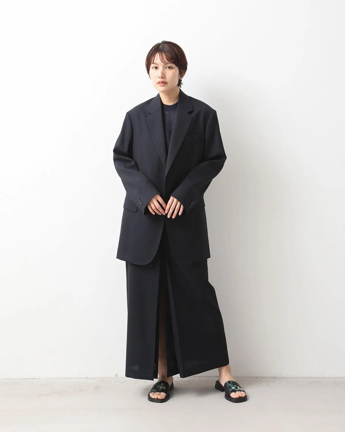 WOOL KID MOHAIR HOP SACK JACKET (WOMEN'S)