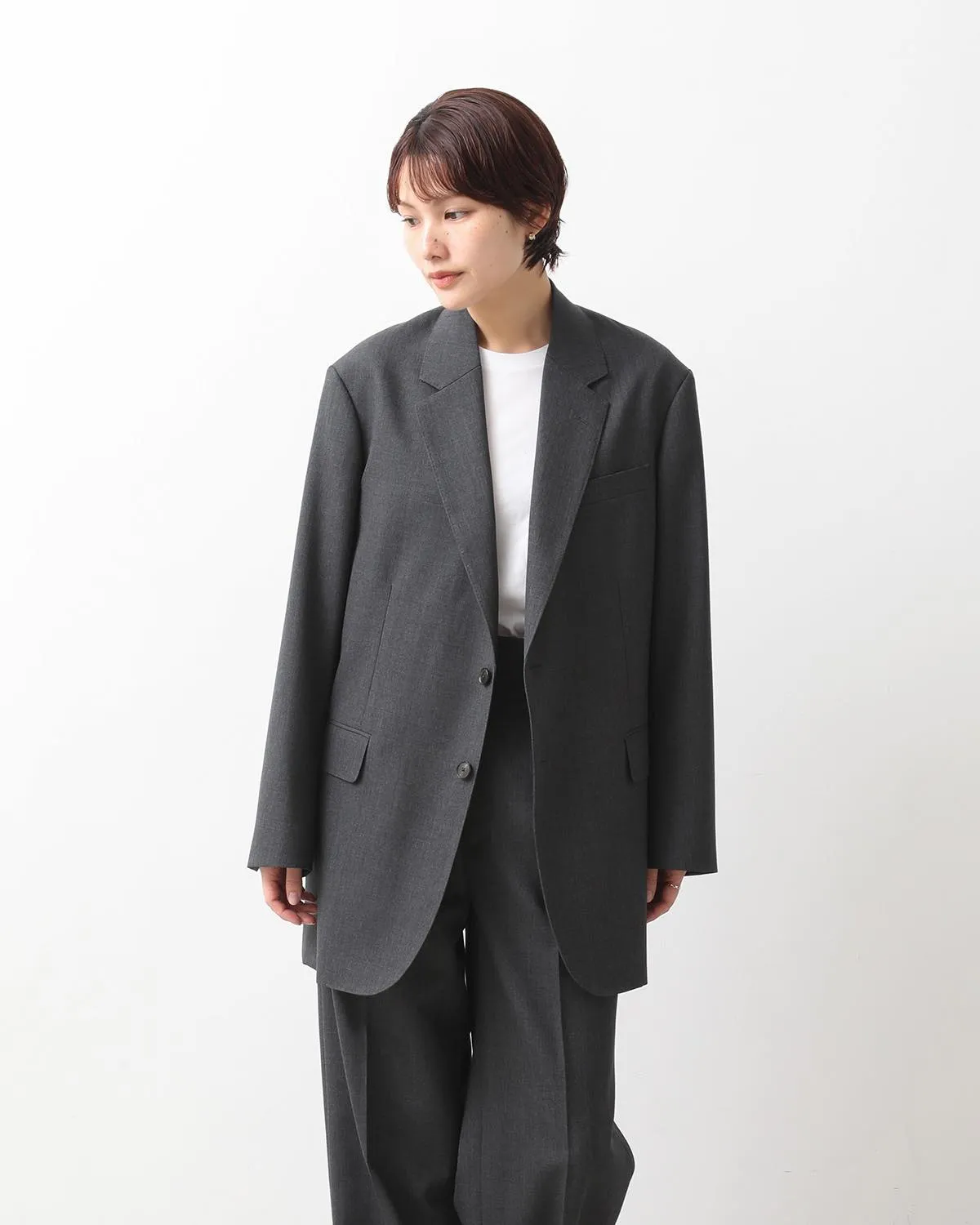 WOOL KID MOHAIR HOP SACK JACKET (WOMEN'S)