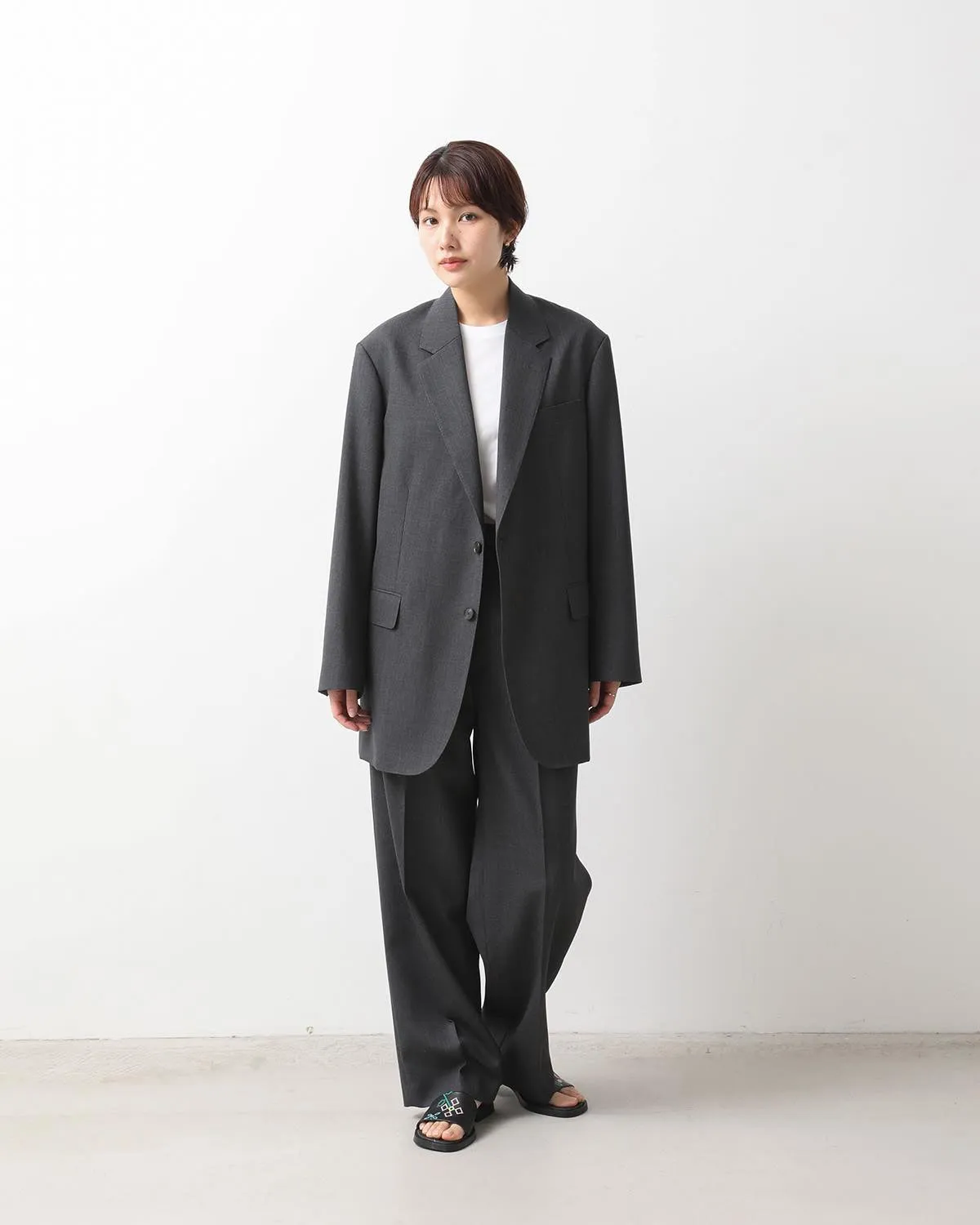 WOOL KID MOHAIR HOP SACK JACKET (WOMEN'S)