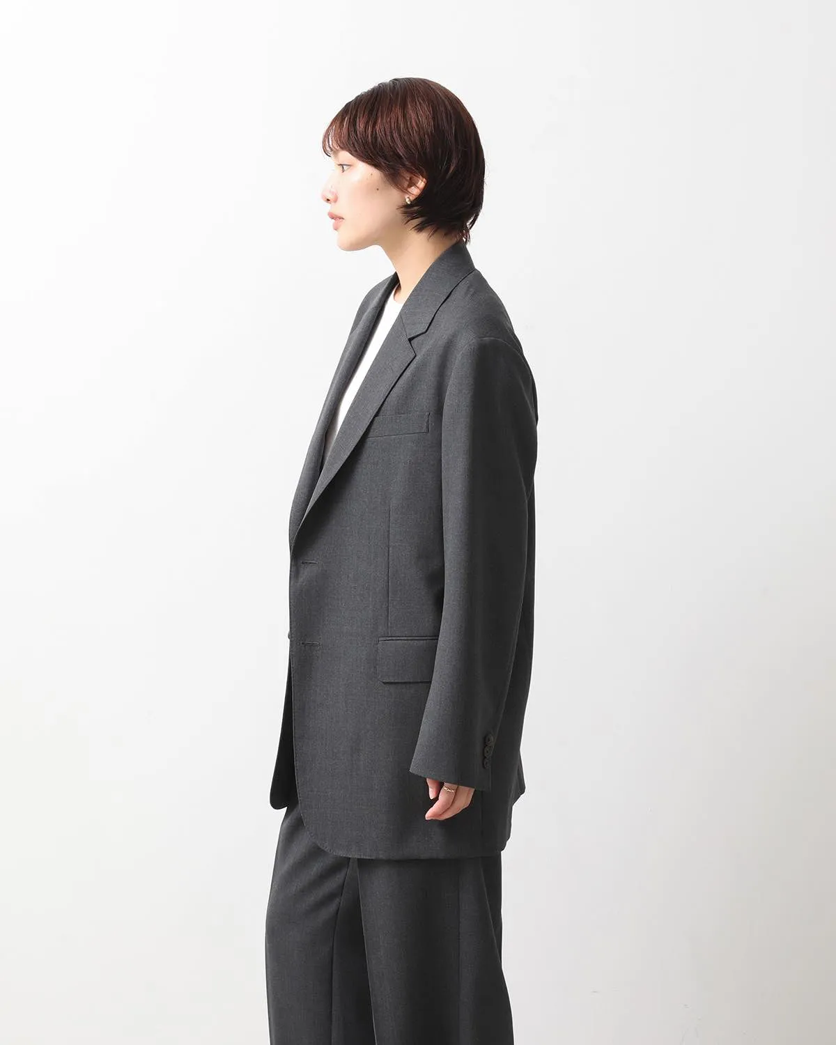 WOOL KID MOHAIR HOP SACK JACKET (WOMEN'S)