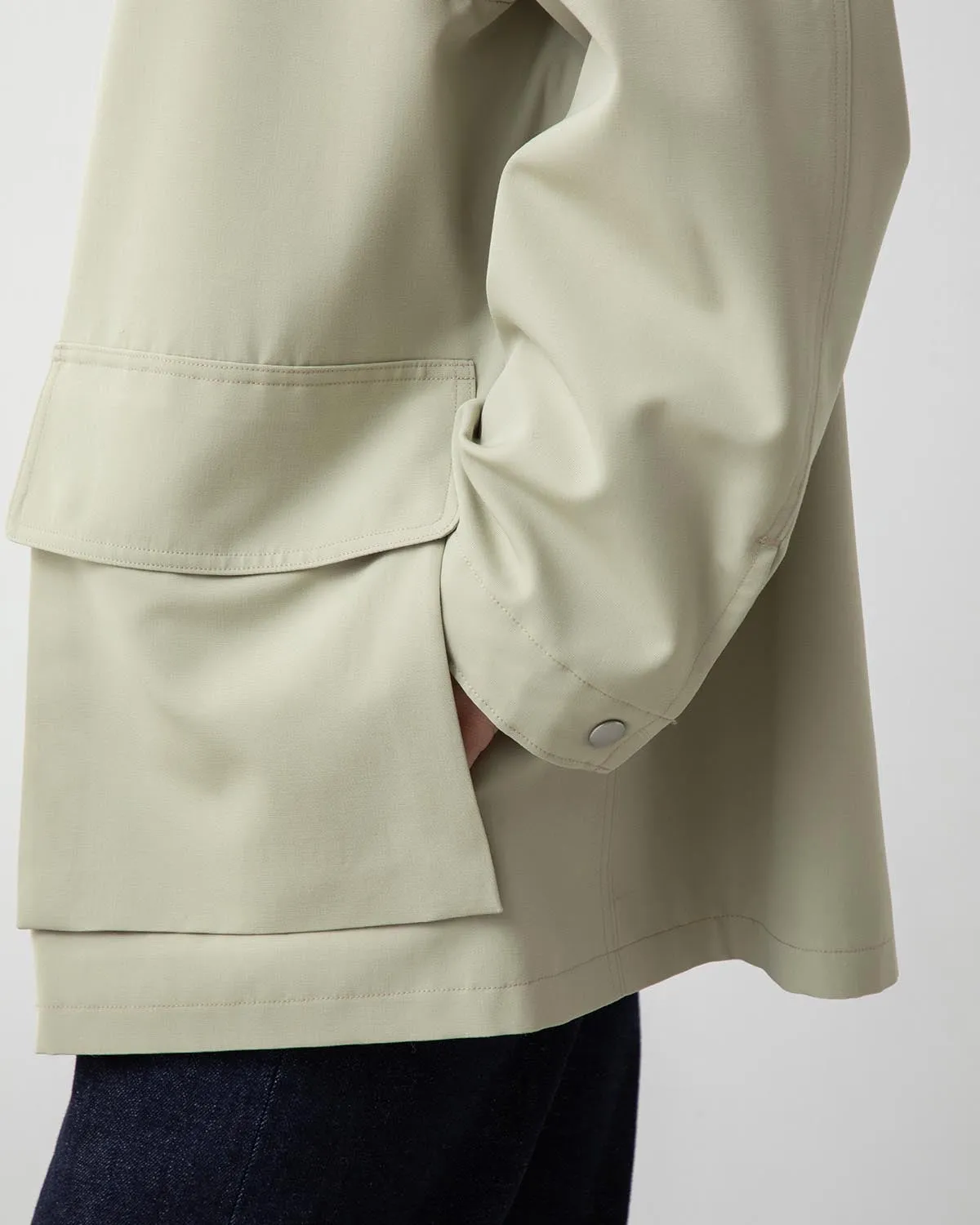 WOOL MAX CANVAS BLOUSON