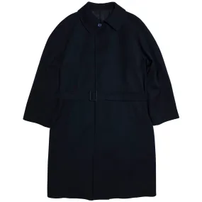 Woolmark Pure Virgin Wool Gabardine Weave Box Coat